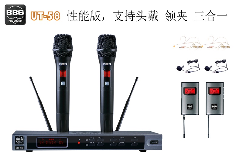 麥克風(fēng)(話筒):頭戴式、領(lǐng)夾式、手持麥克風(fēng)